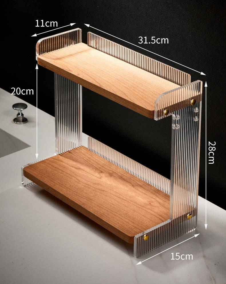 Acrylic Countertop Bathroom Storage Rack