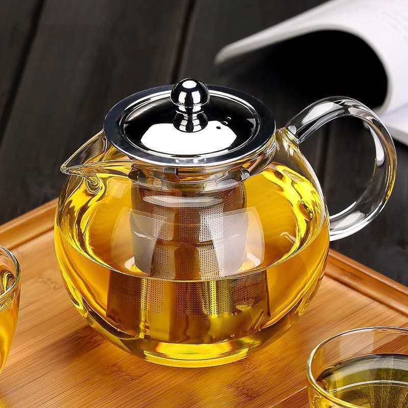 Thickened Glass Belly Teapot