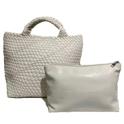 Woven Capacity Tote Bag