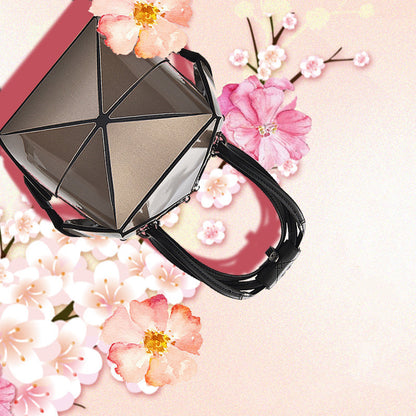 Geometric Diamond Laser Bag