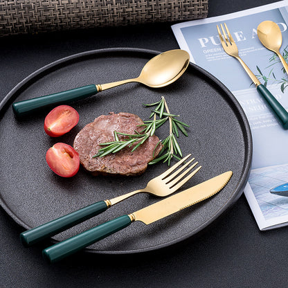 Teal Crest Stainless Steel Cutlery