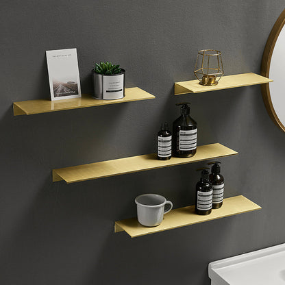 Brushed Gold Aluminium Bathroom Shelf