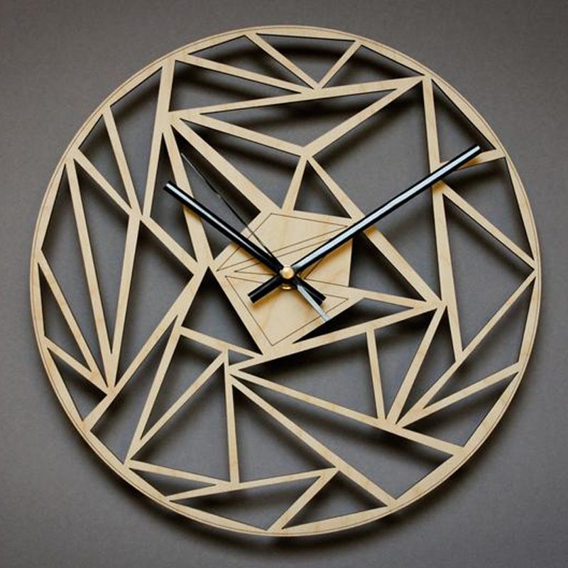 Geometric Pattern Wall Clock