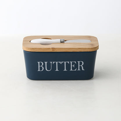 Bamboo Cover Butter Box