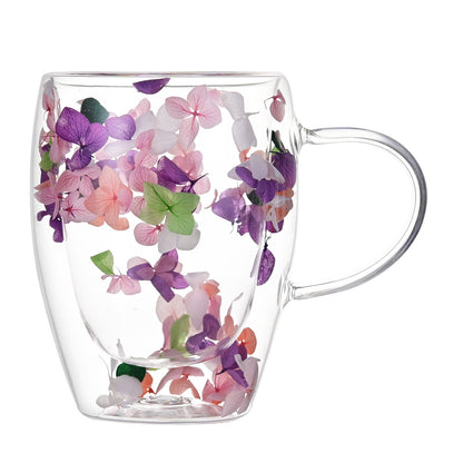 Dried Flower Double-layer Mug