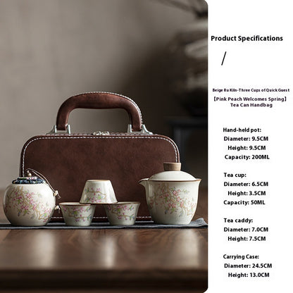 Ceramic Ethereal Travel Tea Set