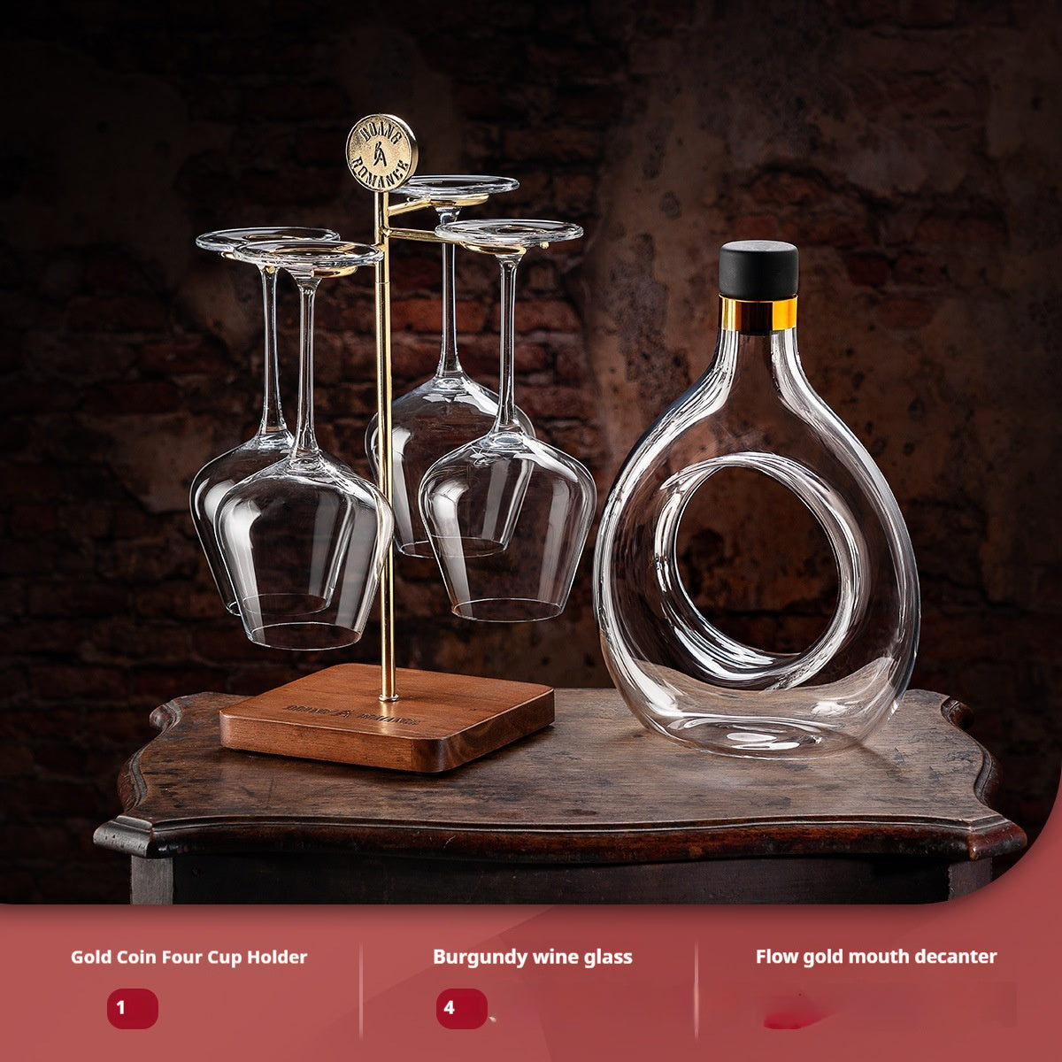 Wine Oxidation Decanter & Glasses