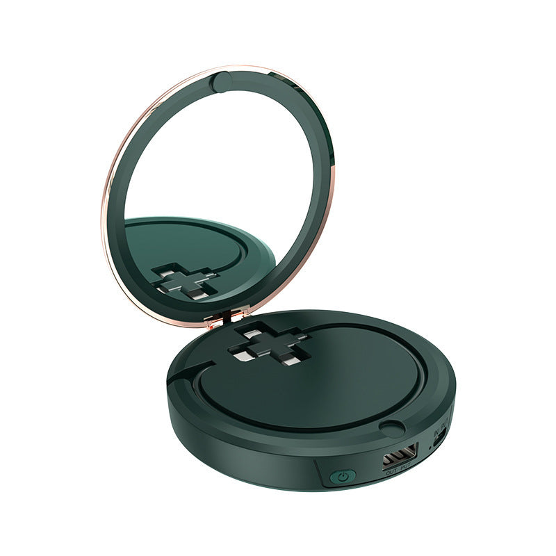 Compact Mirror, Charger and Hand Warmer