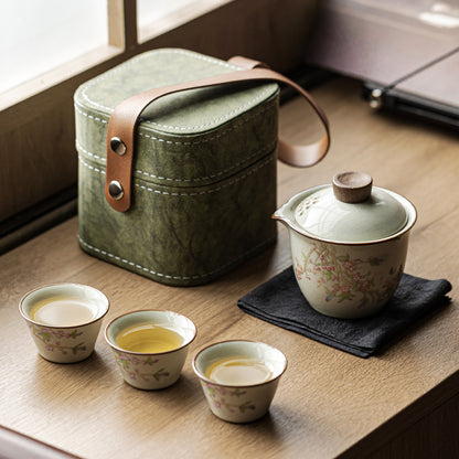 Ceramic Ethereal Travel Tea Set