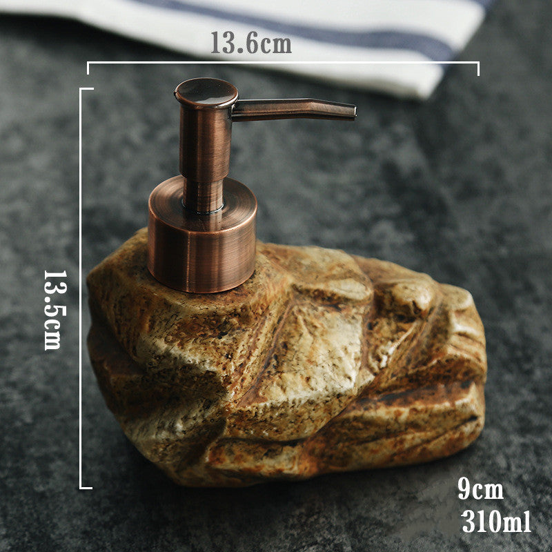 Ceramic Retro Stone Soap Dispenser