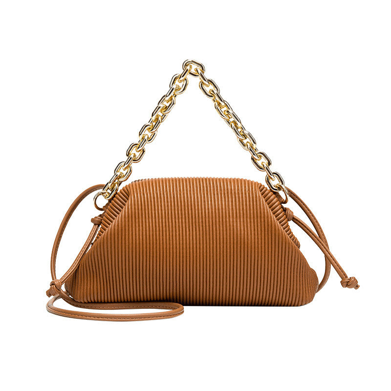 Chain Cloud Pleated Bag