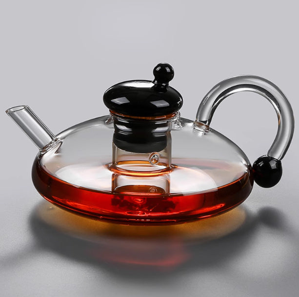 Elegant Glass Heating Tea Pot