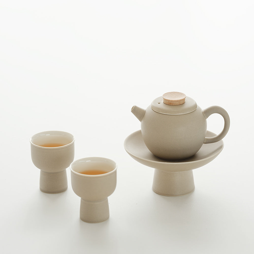 High-Footed Unique Teapot Set