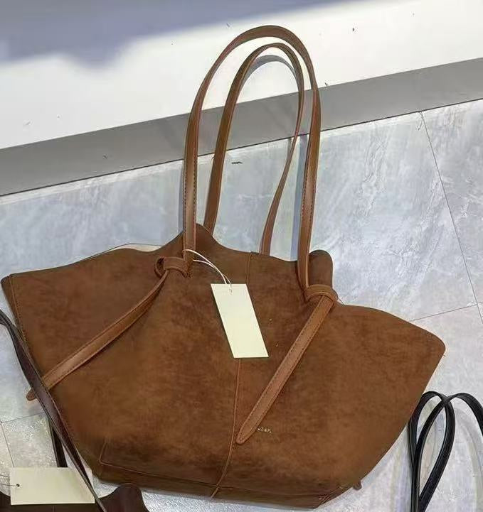 Suede All Day Carry Tote Bag