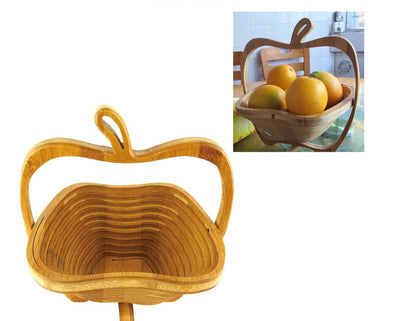 Retro Bamboo Fruit Basket