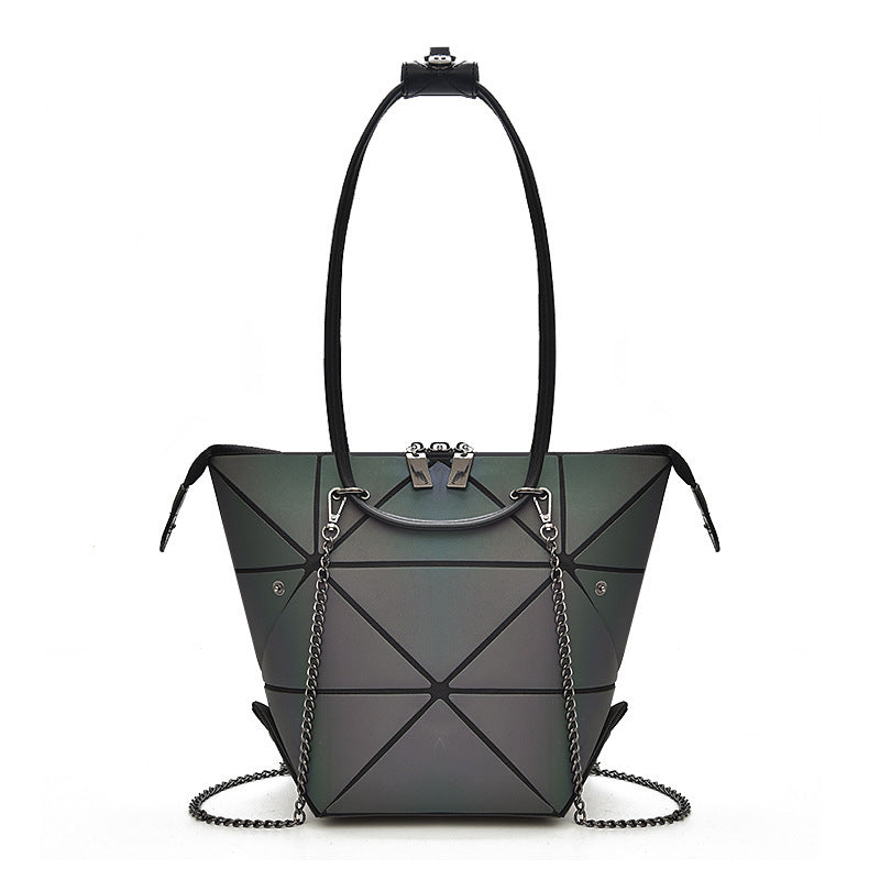 Geometric Diamond Laser Bag