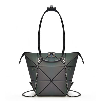 Geometric Diamond Laser Bag