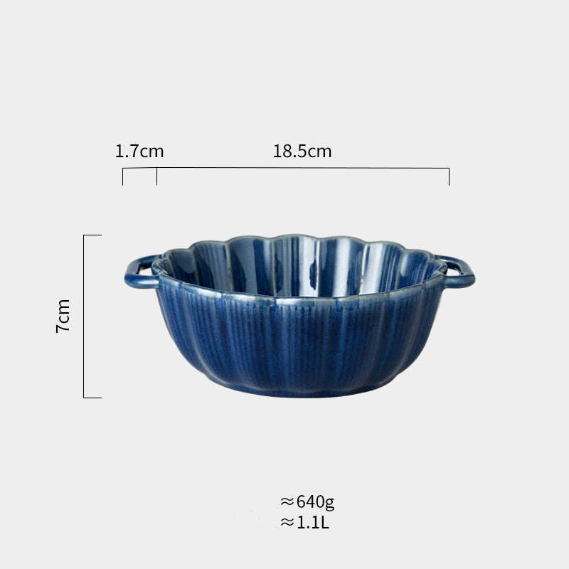 Binaural Salad Ceramic Bowl