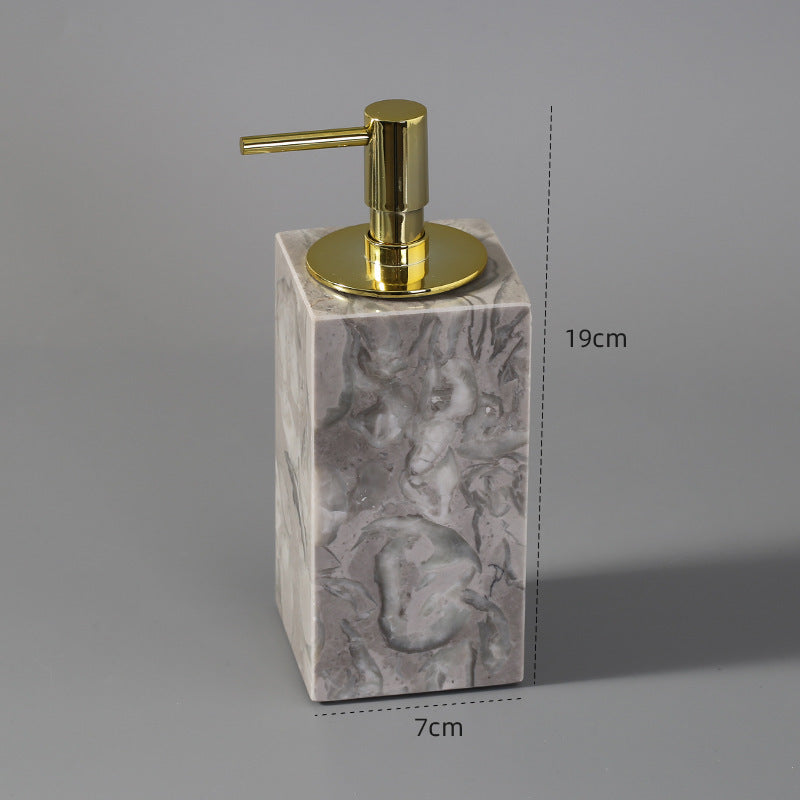 Marble Bathroom Dispenser Set