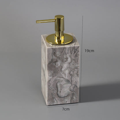 Marble Bathroom Dispenser Set