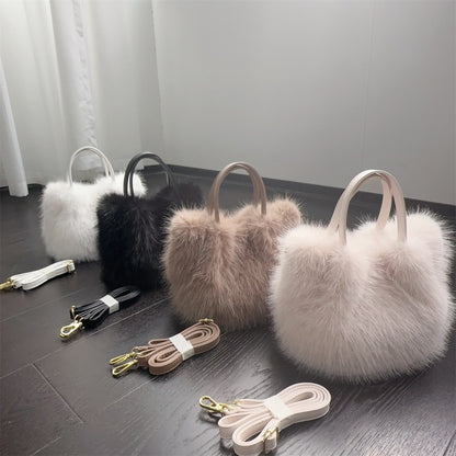 Charm Fur Tote Bag