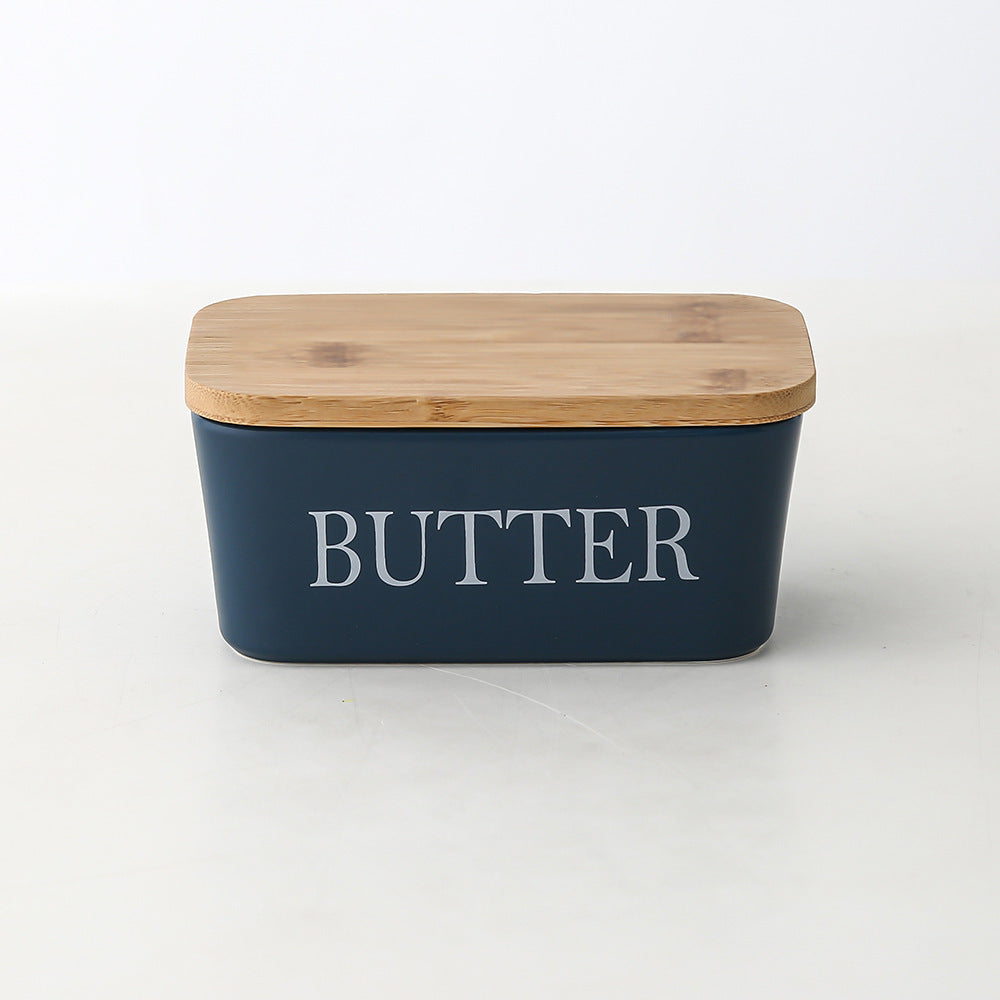 Bamboo Cover Butter Box