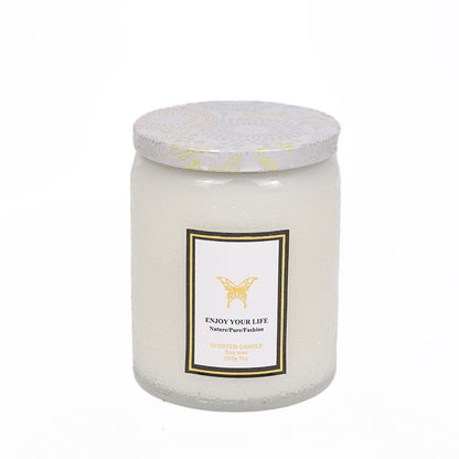 Embossed Glass Fragrance Candle