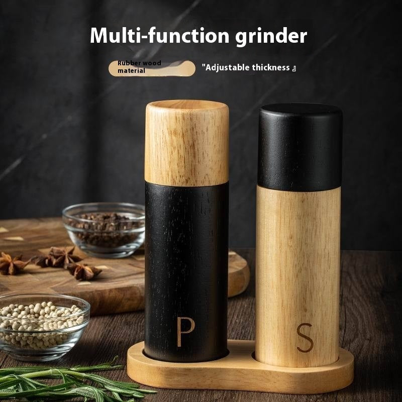 Retro Oak Pepper Grinder