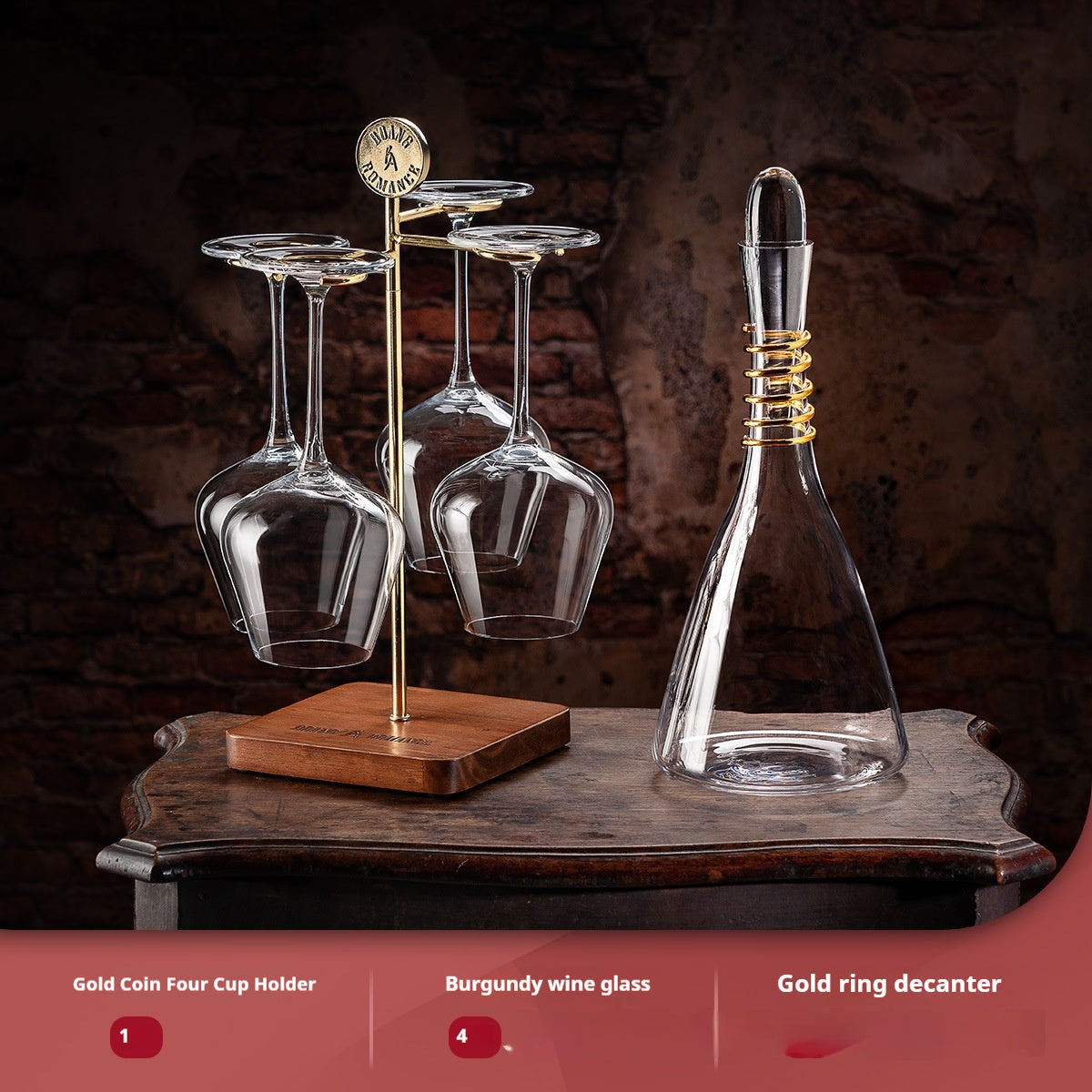 Wine Oxidation Decanter & Glasses