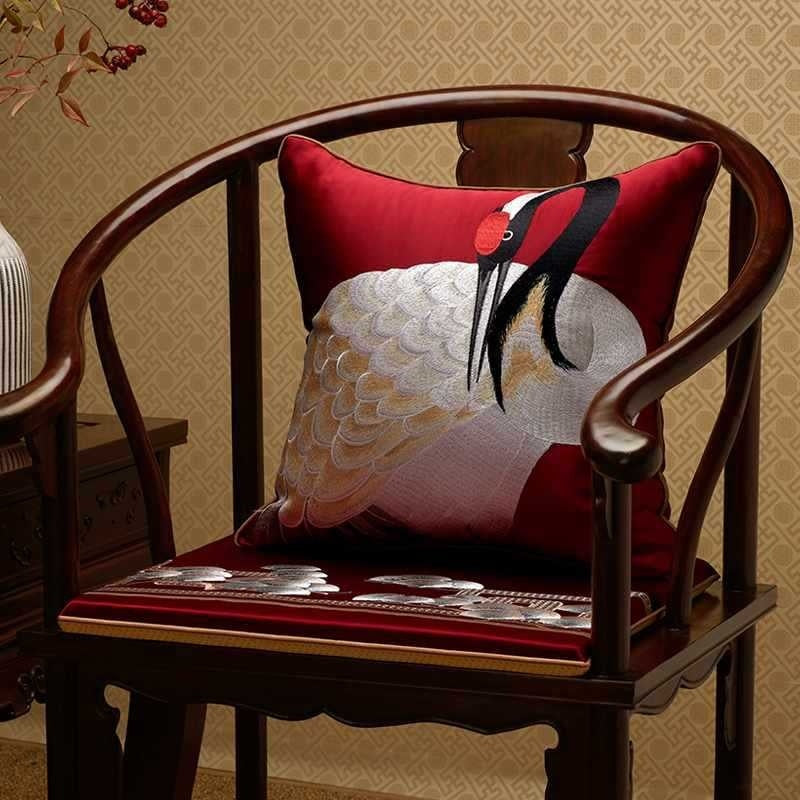 Plush Chinese Classic Embroidery Cushion