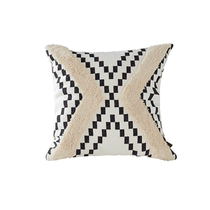 Moroccan Inspired Plush Cushion Cover