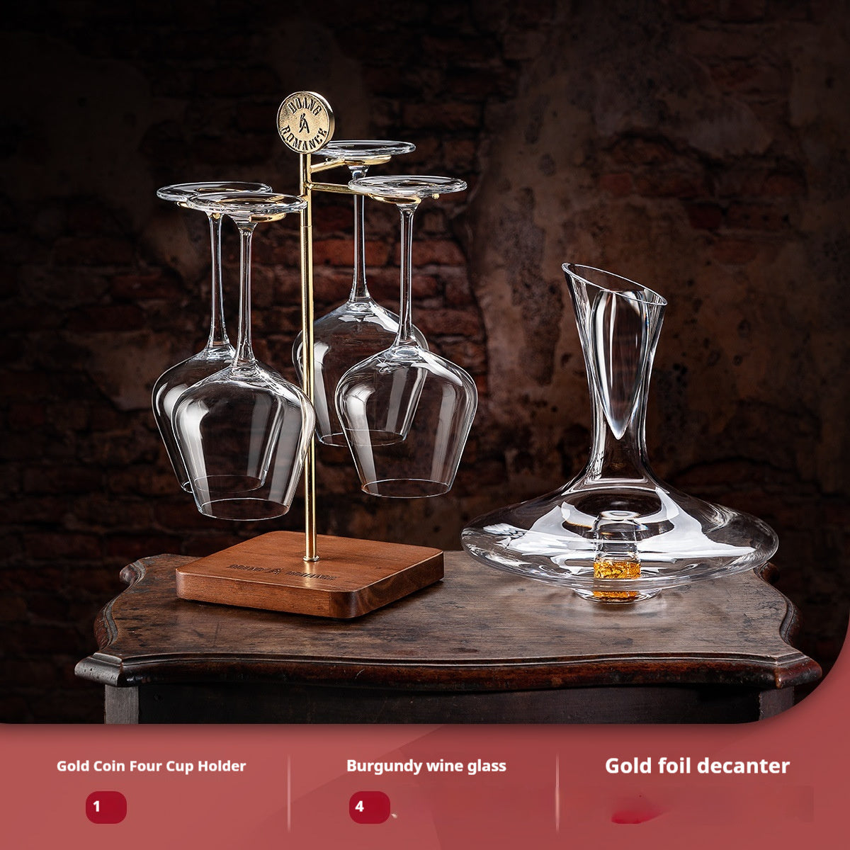 Wine Oxidation Decanter & Glasses