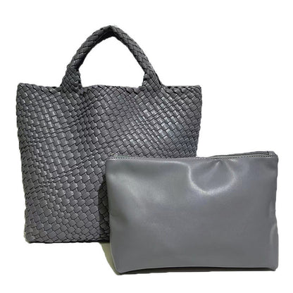 Woven Capacity Tote Bag