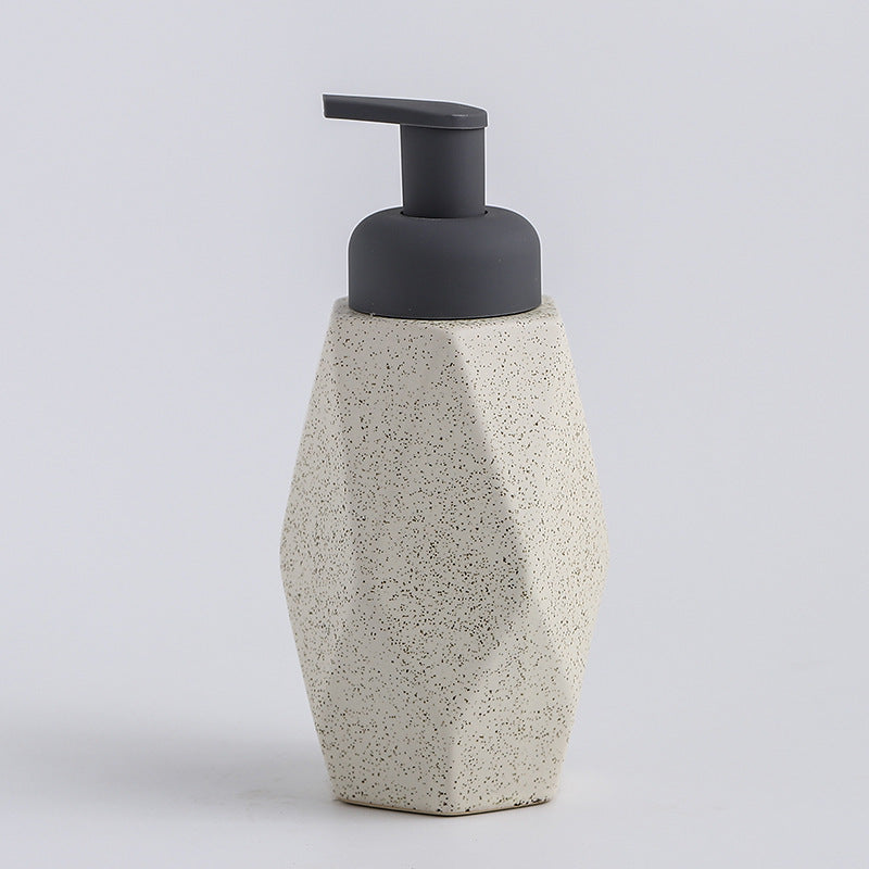 Ceramic Speckled Soap Dispenser Bottle