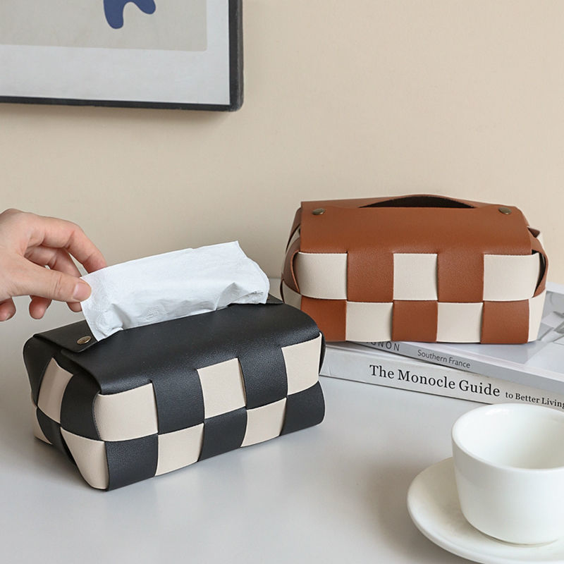 Checkerboard Tissue Box Cover