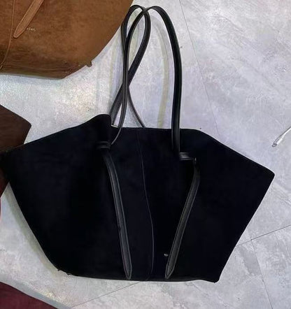 Suede All Day Carry Tote Bag