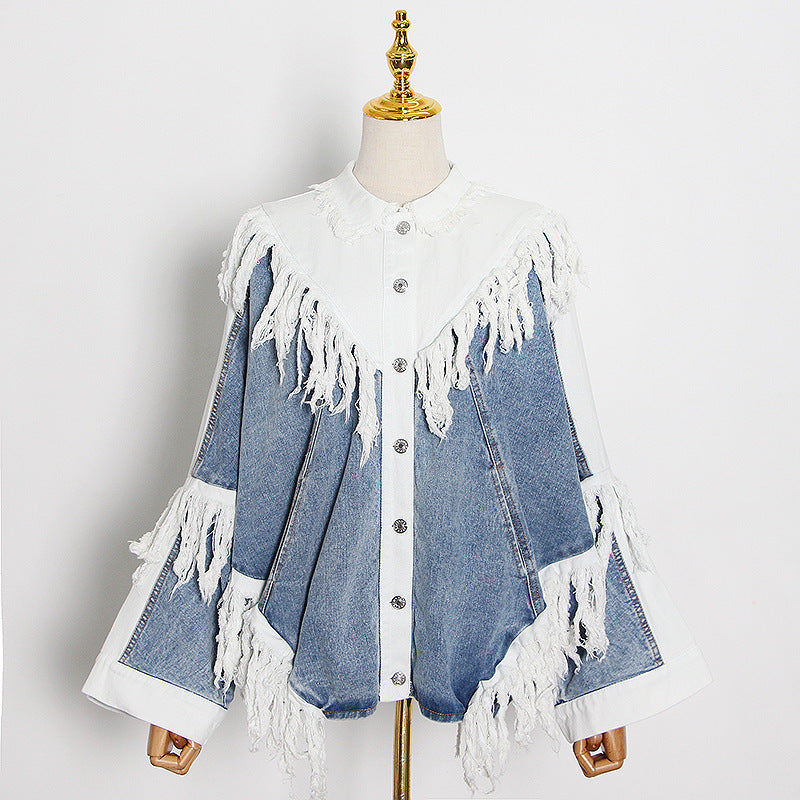 Stitch Tassel Denim Jacket