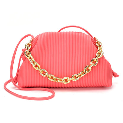 Chain Cloud Pleated Bag