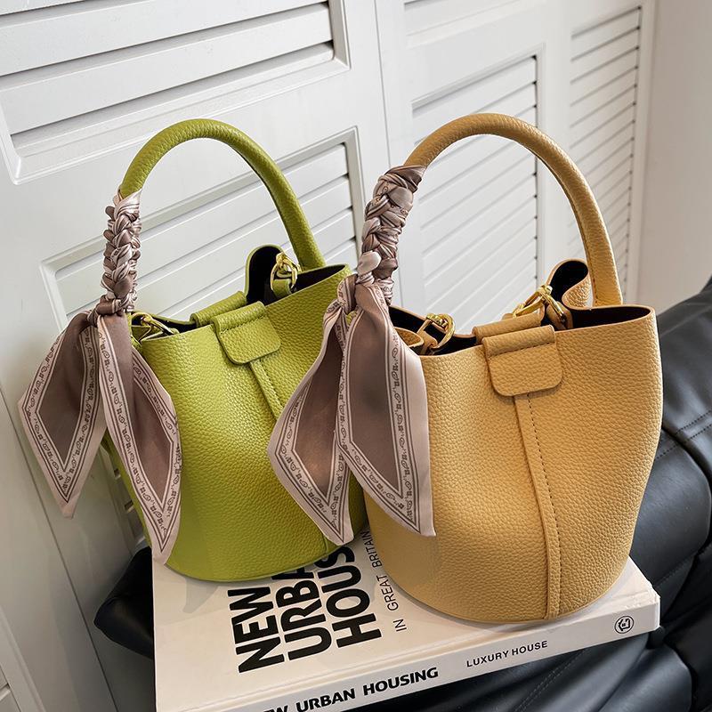 Accent Ribbon Bucket Bag