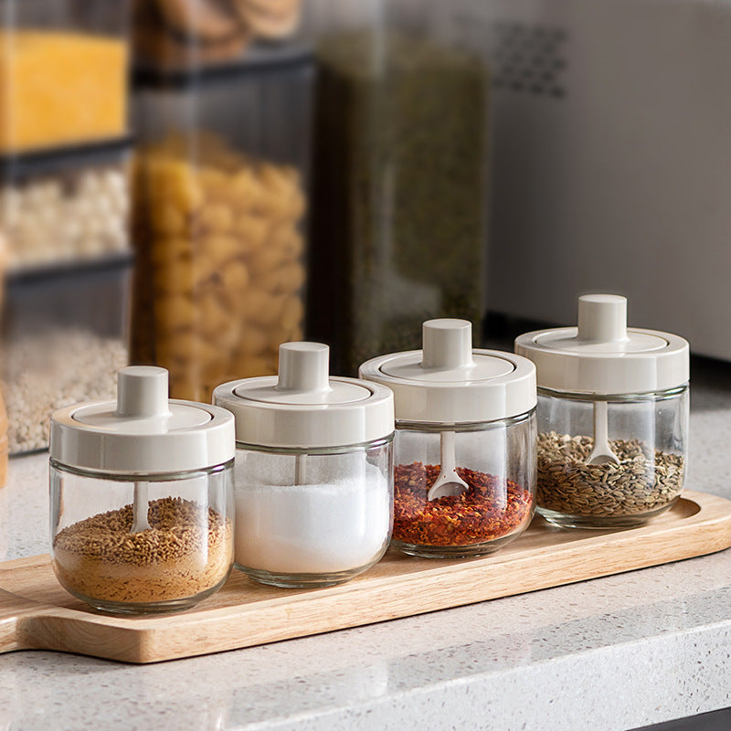 Glass Integrated Seasoning Jar