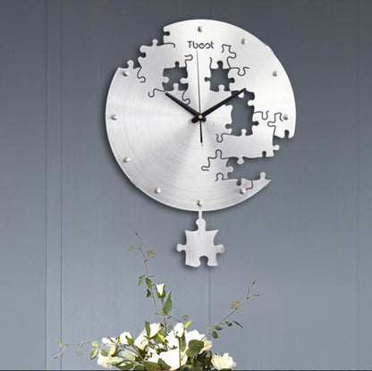 Circular Creative Puzzle Wall Clock Art Wall