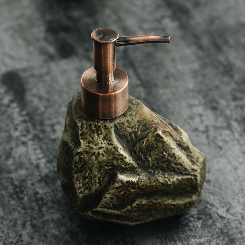 Ceramic Retro Stone Soap Dispenser