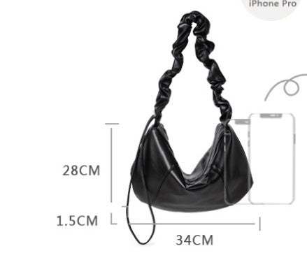 Drawstring Ruffle Bag