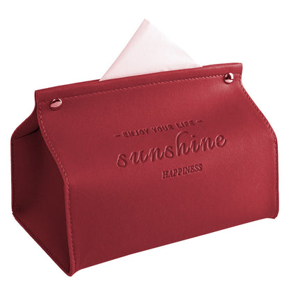 Leather Tissue Box Cover