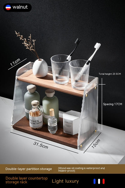 Acrylic Countertop Bathroom Storage Rack