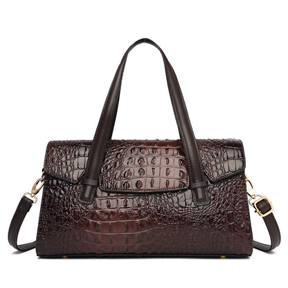 Croc Pattern Messenger Bag