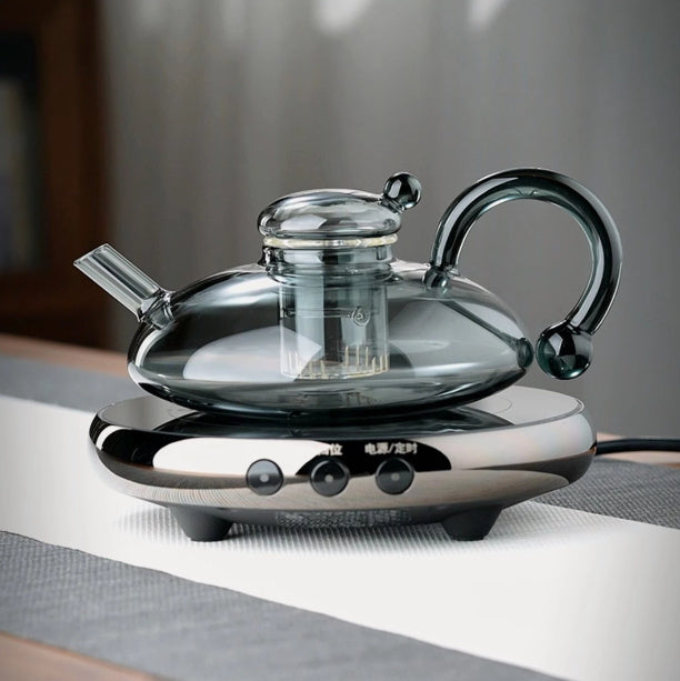 Elegant Glass Heating Tea Pot