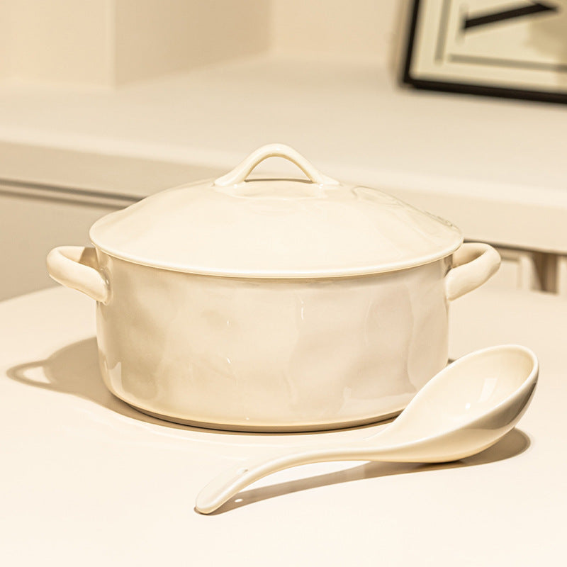 Porcelain Soup Bowl With Lid