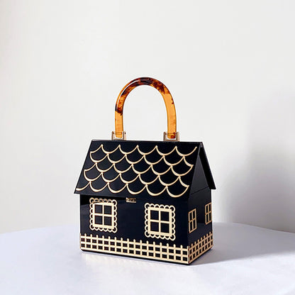 Unique Acrylic House Handbag