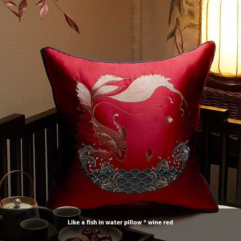 Plush Chinese Classic Embroidery Cushion